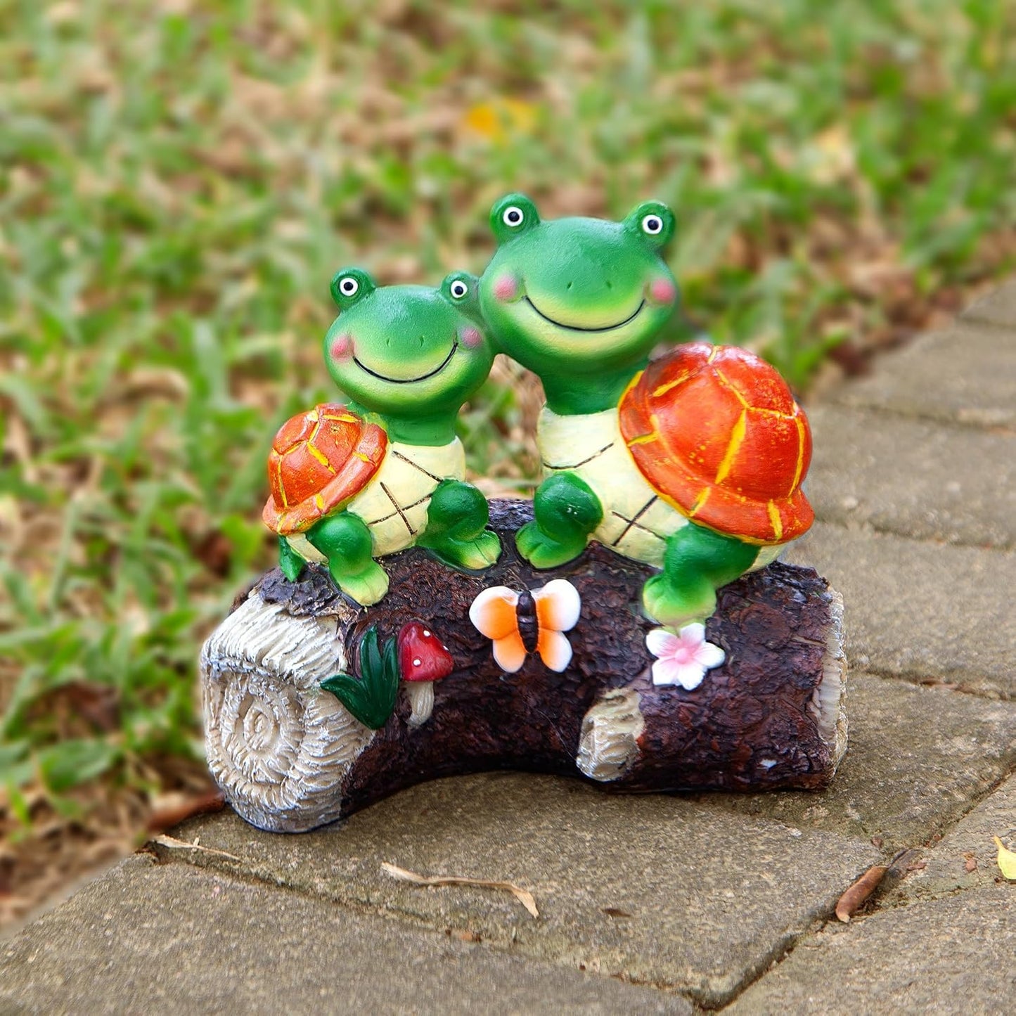 Solar Turtle Garden Statue – LED Outdoor Figurine for Lawn, Patio & Yard Decor