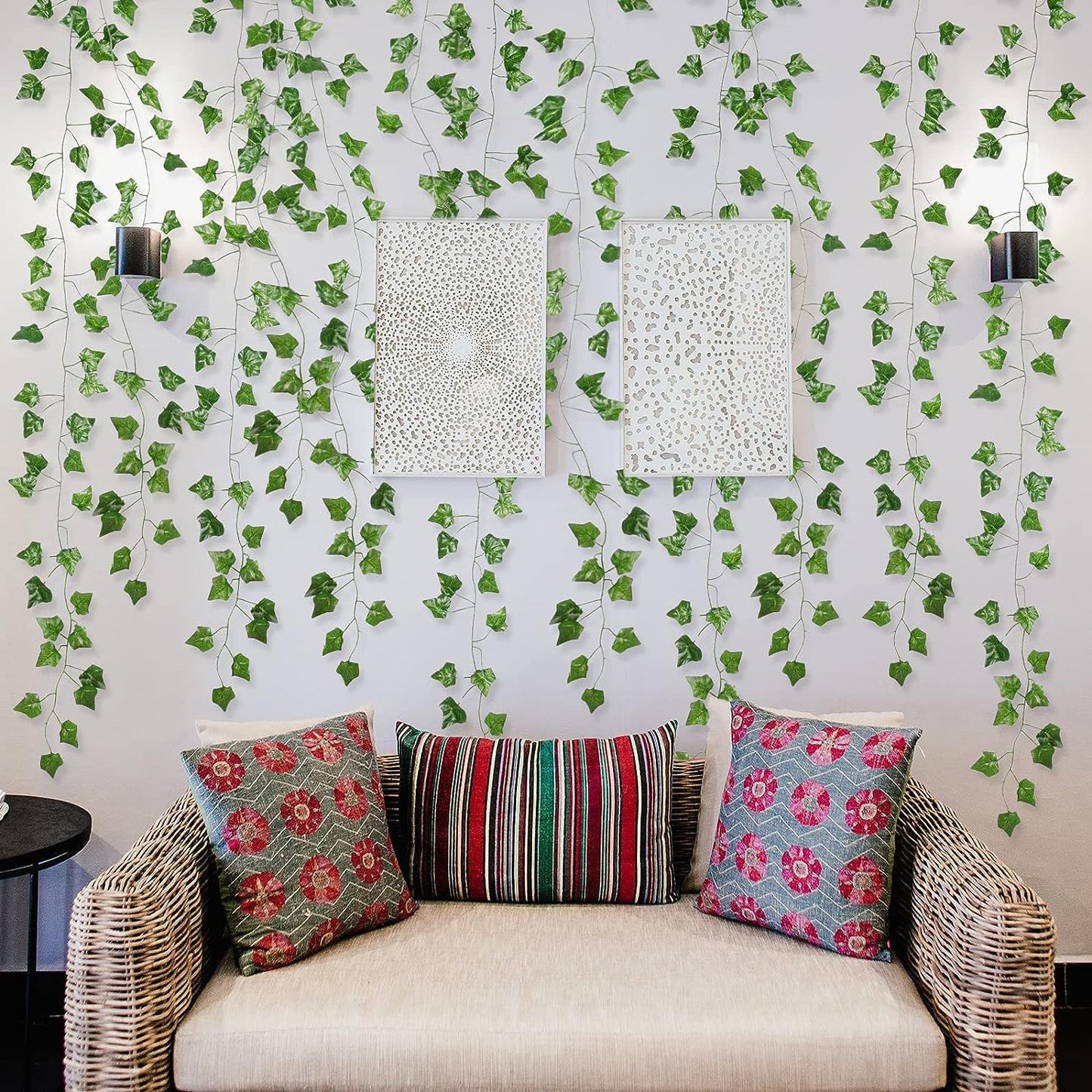 Artificial Ivy Vines – 12 Pack, 84 Feet Hanging Greenery for Wall Decor, Bedroom, Wedding & Party Decoration