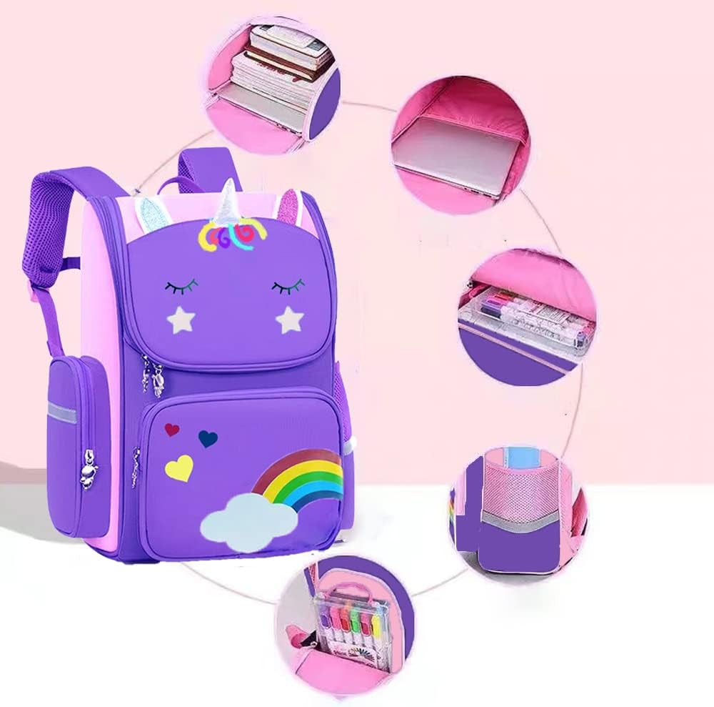 15" Kids Backpack for Girls – Preschool & Kindergarten School Bag for Ages 4–6