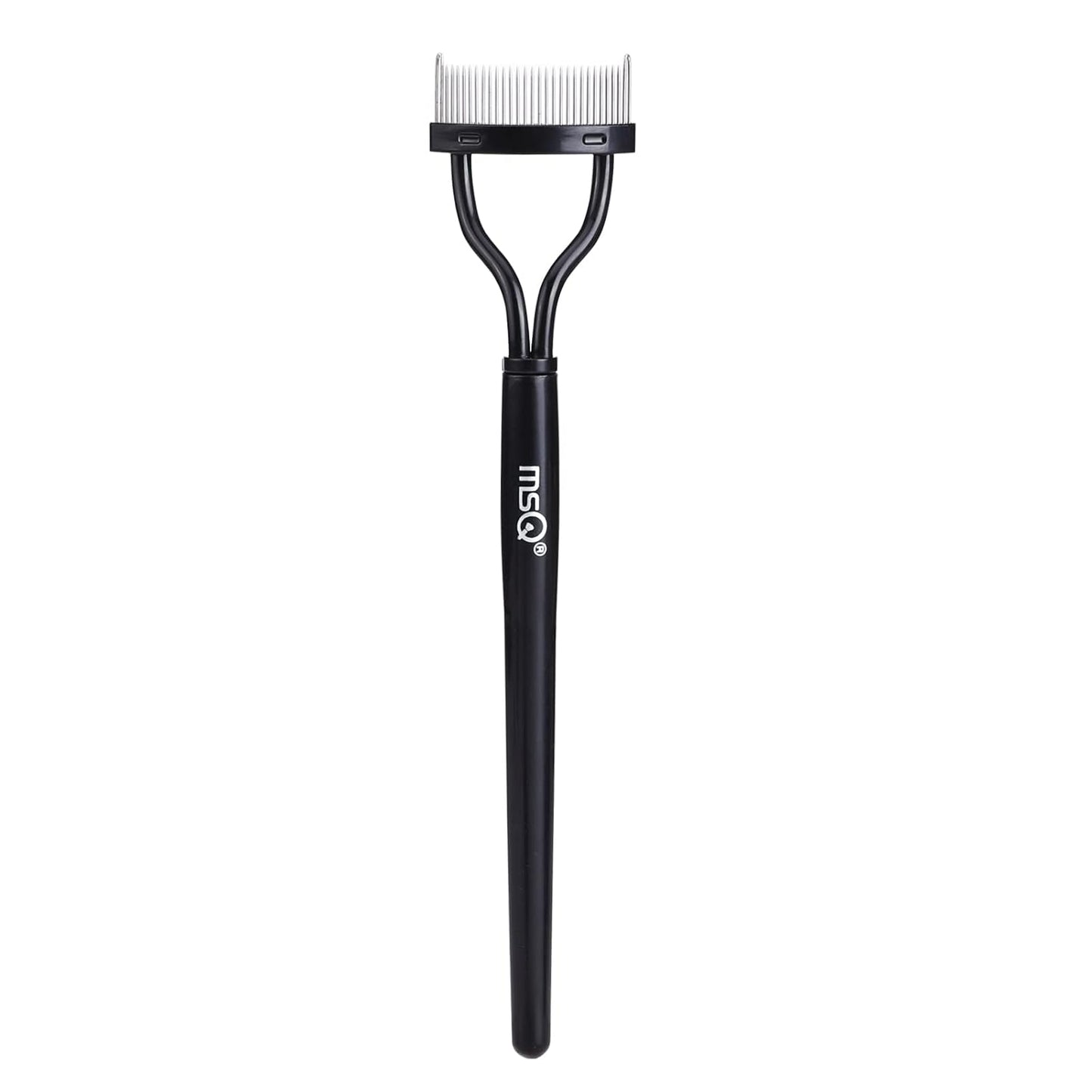 Eyelash Comb Separator Tool – Black Mascara Applicator with Arc Design & Protective Cover (1PC)