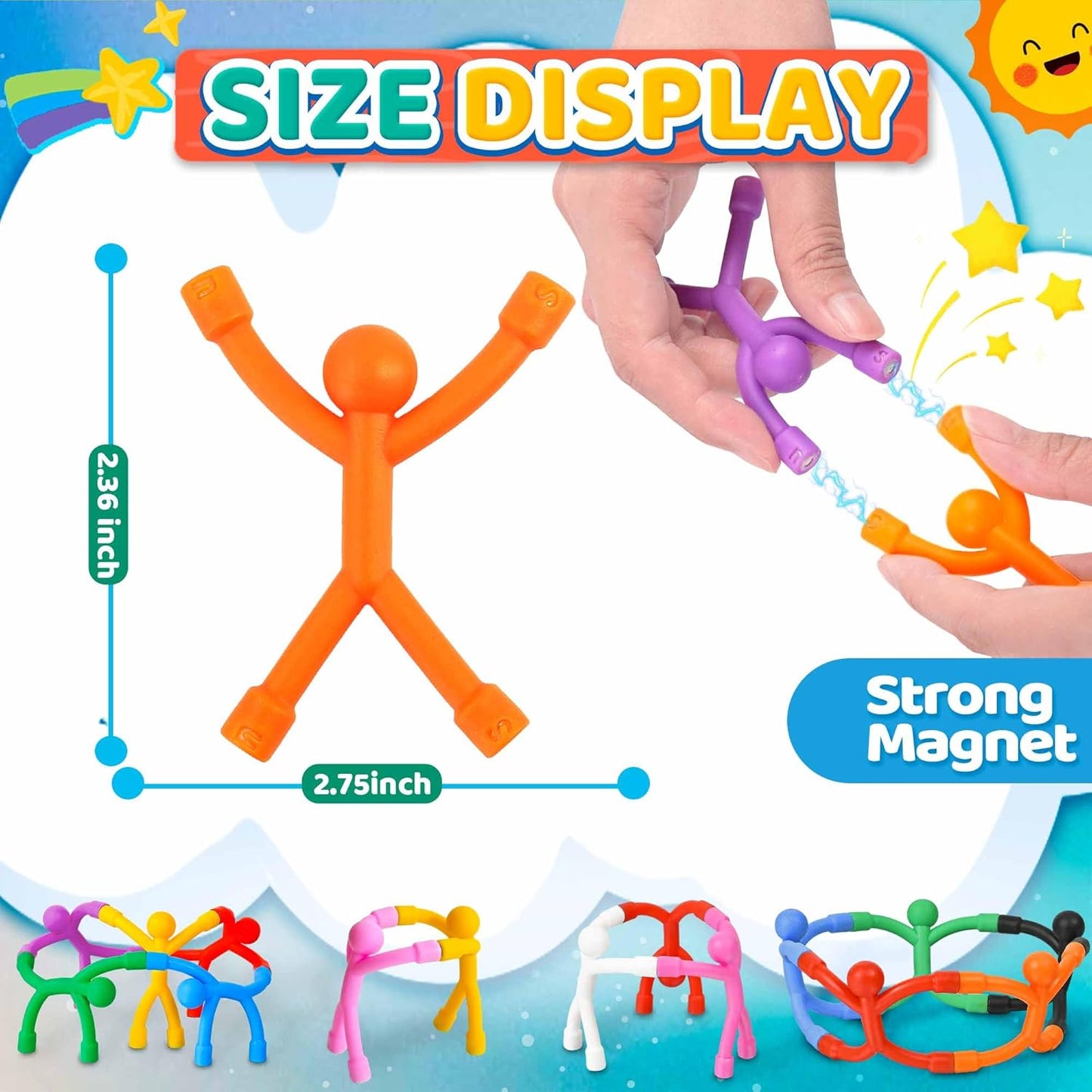 Magnetic Travel Toys for Toddler 5PCS, Airplane Travel Activities Essential Fidget Toys for Kids Road Trip Sensory Toy, Fridge Magnet for Toddler 3 4 5 6 7 8 Year Old, Gifts for Boys and Girls