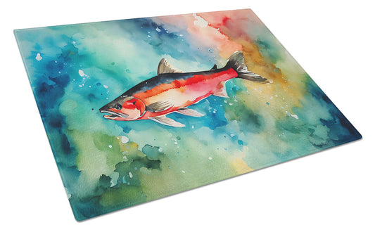 Salmon Glass Cutting Board