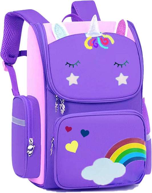 15" Kids Backpack for Girls – Preschool & Kindergarten School Bag for Ages 4–6