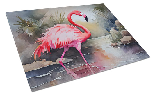 Flamingo Glass Cutting Board