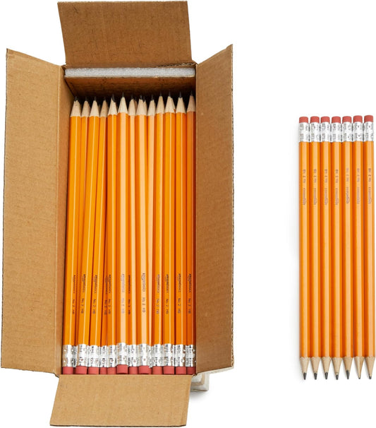 Pre-Sharpened #2 HB Pencils – 150 Count Bulk Box, Yellow Wood-Cased Writing Pencils