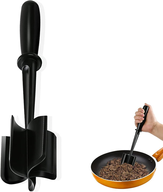 5-Blade Heat-Resistant Meat & Potato Chopper – Safe for Non-Stick Cookware