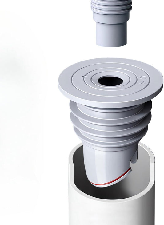 Silicone Drain Hose Seal – Anti-Odor Floor Drain Backflow Preventer (1.75–2.0")