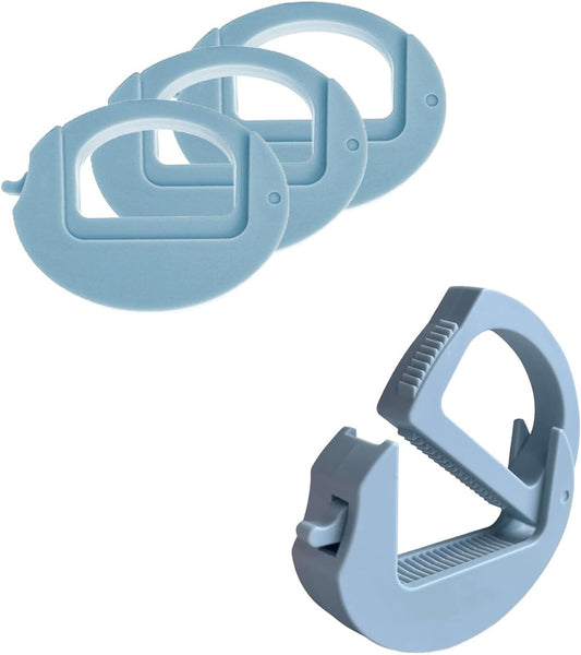 4-Pack Heavy Duty Bag Clips – Reusable Food Sealing Clips for Chips, Snacks, Bread & Pet Food (Blue)