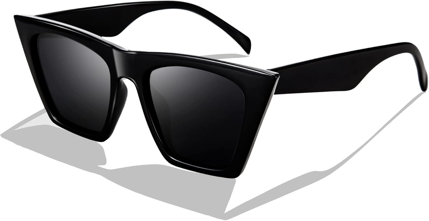 Vintage Square Cat Eye Sunglasses Women Trendy Cateye Sunglasses B2473