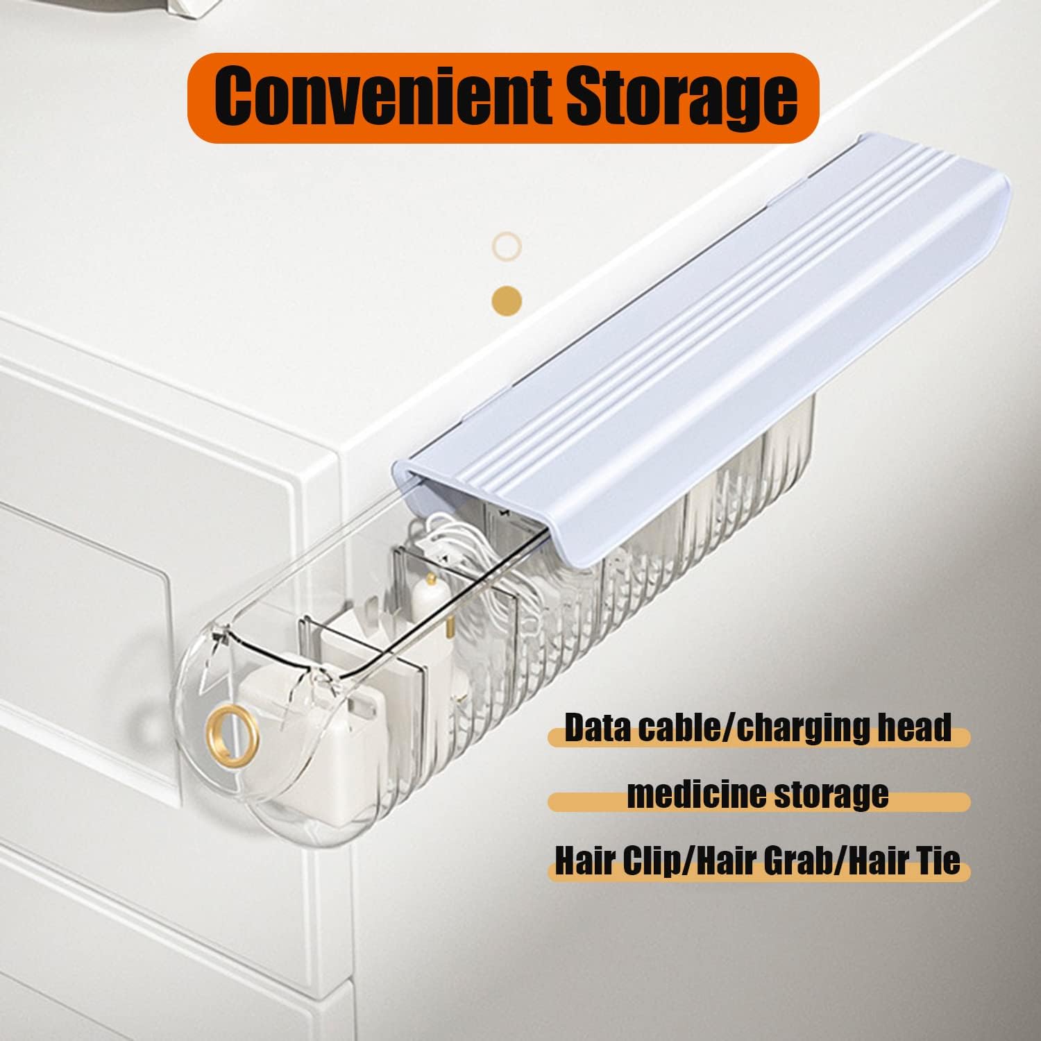 2-Pack Wall Mounted Acrylic Drawer Organizers – 6-Cell Underwear & Sock Storage (White)