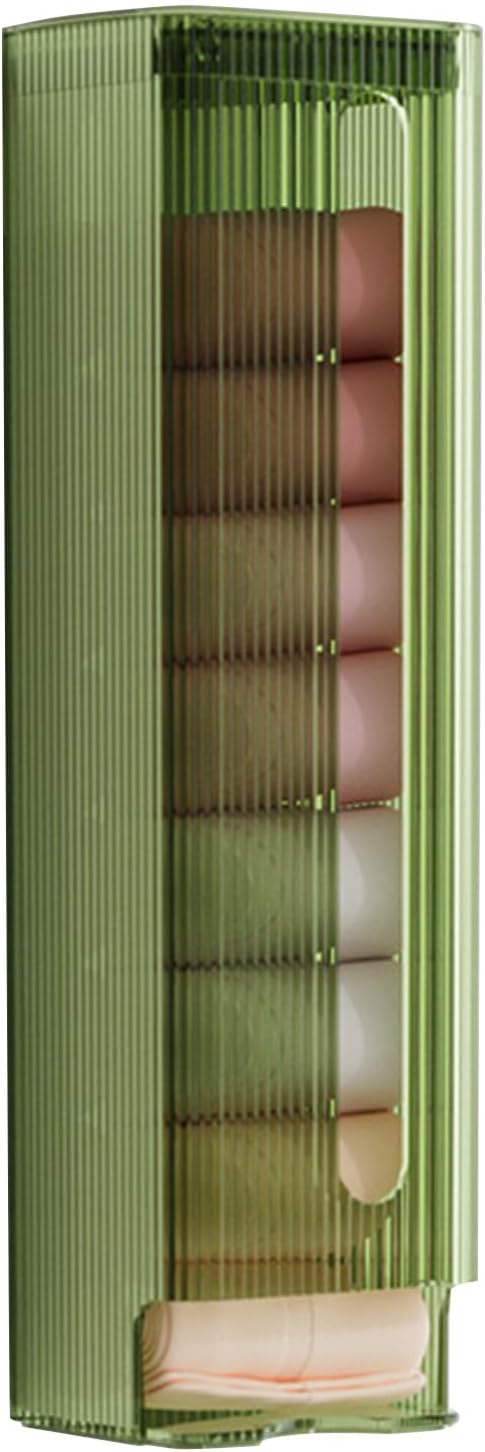 Wall Mounted Underwear & Sock Organizer – Multipurpose Drawer Storage Box (Translucent Green)