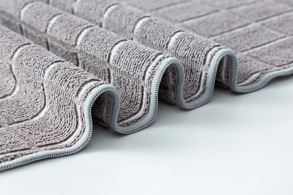 8-Pack Microfiber Dish Towels – Super Absorbent Lint-Free Kitchen Towels (Gray Lattice, 26x18")