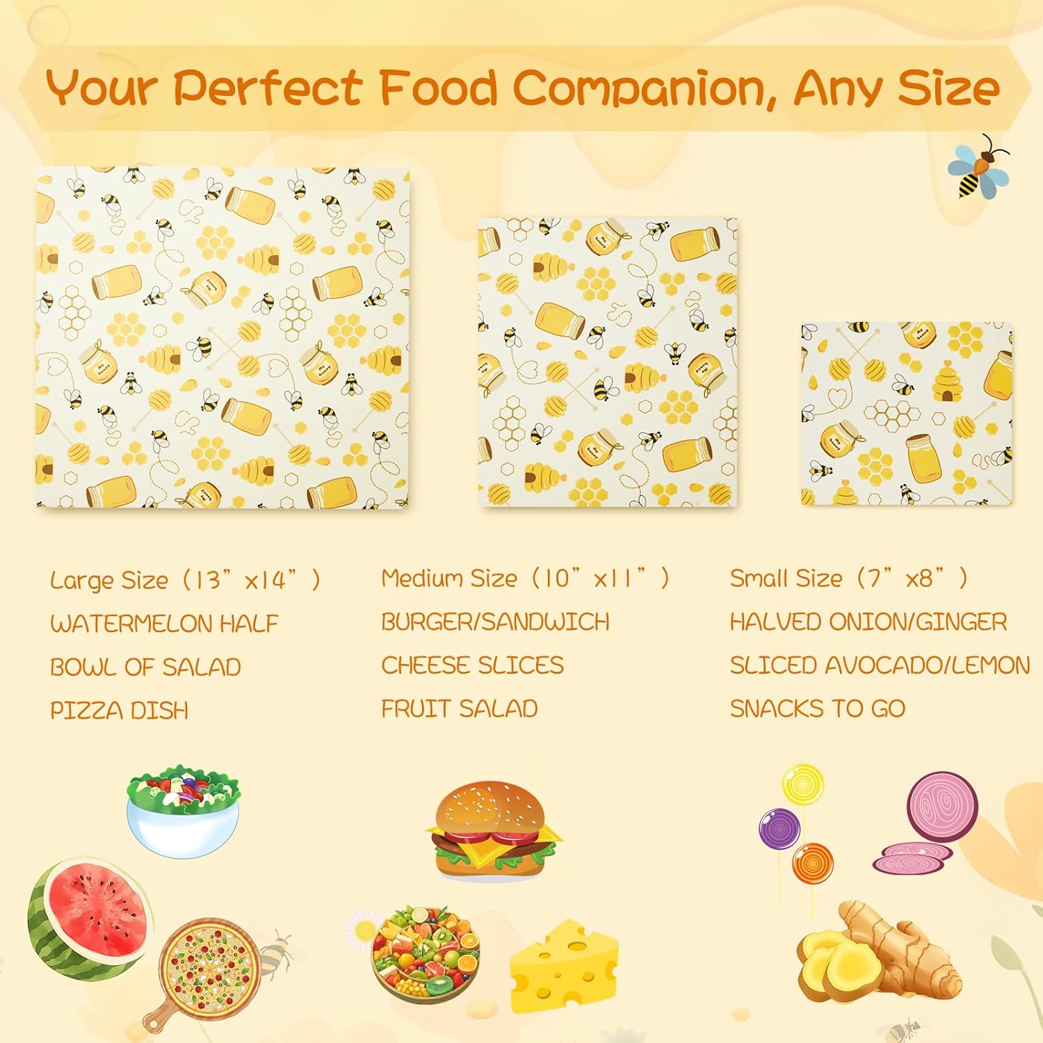 Reusable Beeswax Bread Bags & Organic Food Wraps – Sustainable Kitchen Storage for Homemade Bread, Eco-Friendly Cotton Bags