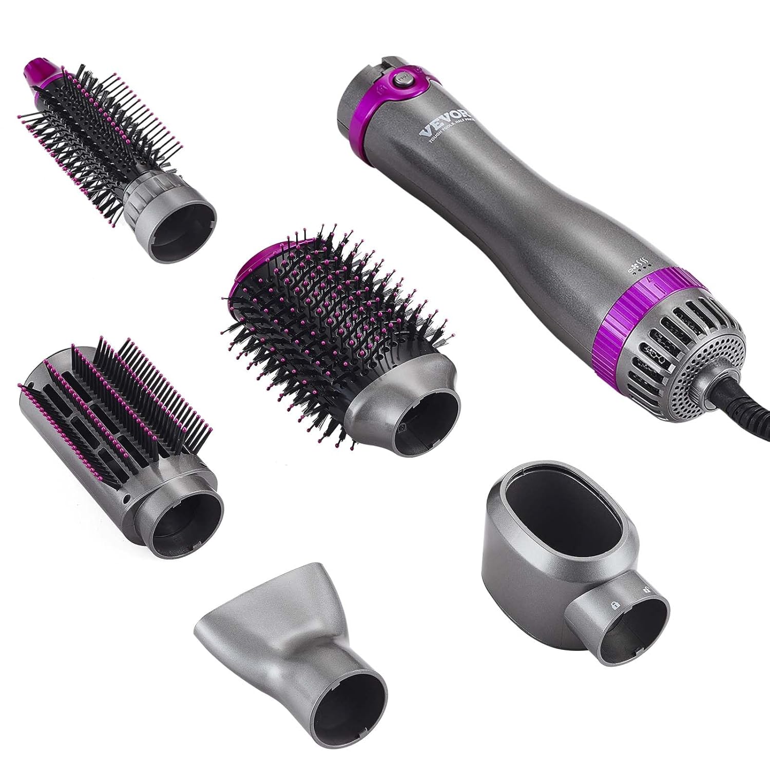 5-in-1 Hair Air Styler & Ionic Dryer Brush – Volumizing, Curling & Straightening Tool