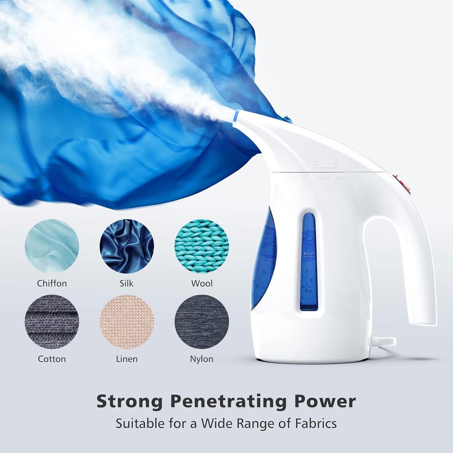 Portable Handheld Clothes Steamer – 700W Wrinkle Remover with 240ml Tank (120V Only)