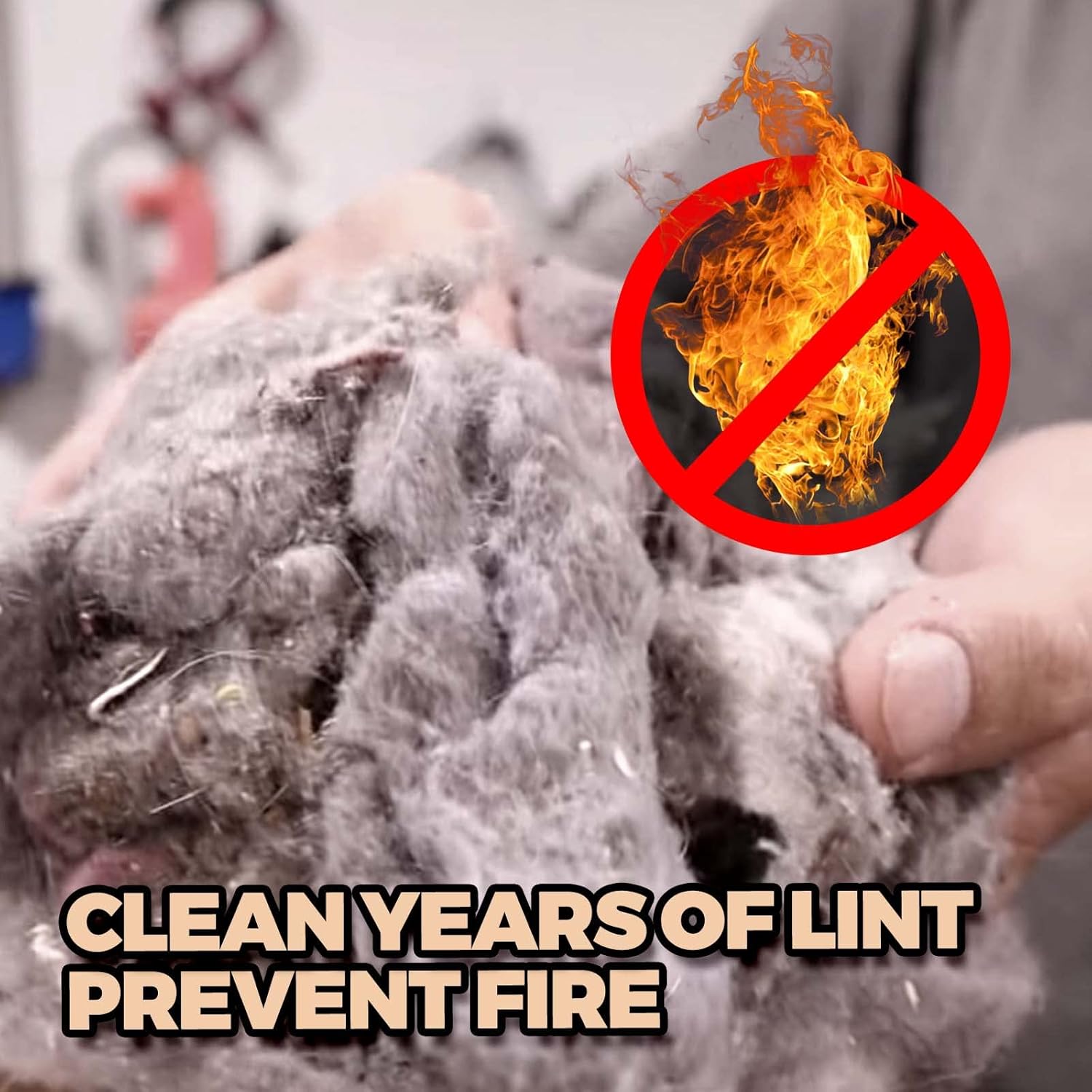 Dryer Vent Cleaner Kit 2 Pack - Household Cleaning Supplies 304 Stainless Steel Dryer Lint Brush, Home Essentials for Lint Trap Dust & Pet Hair