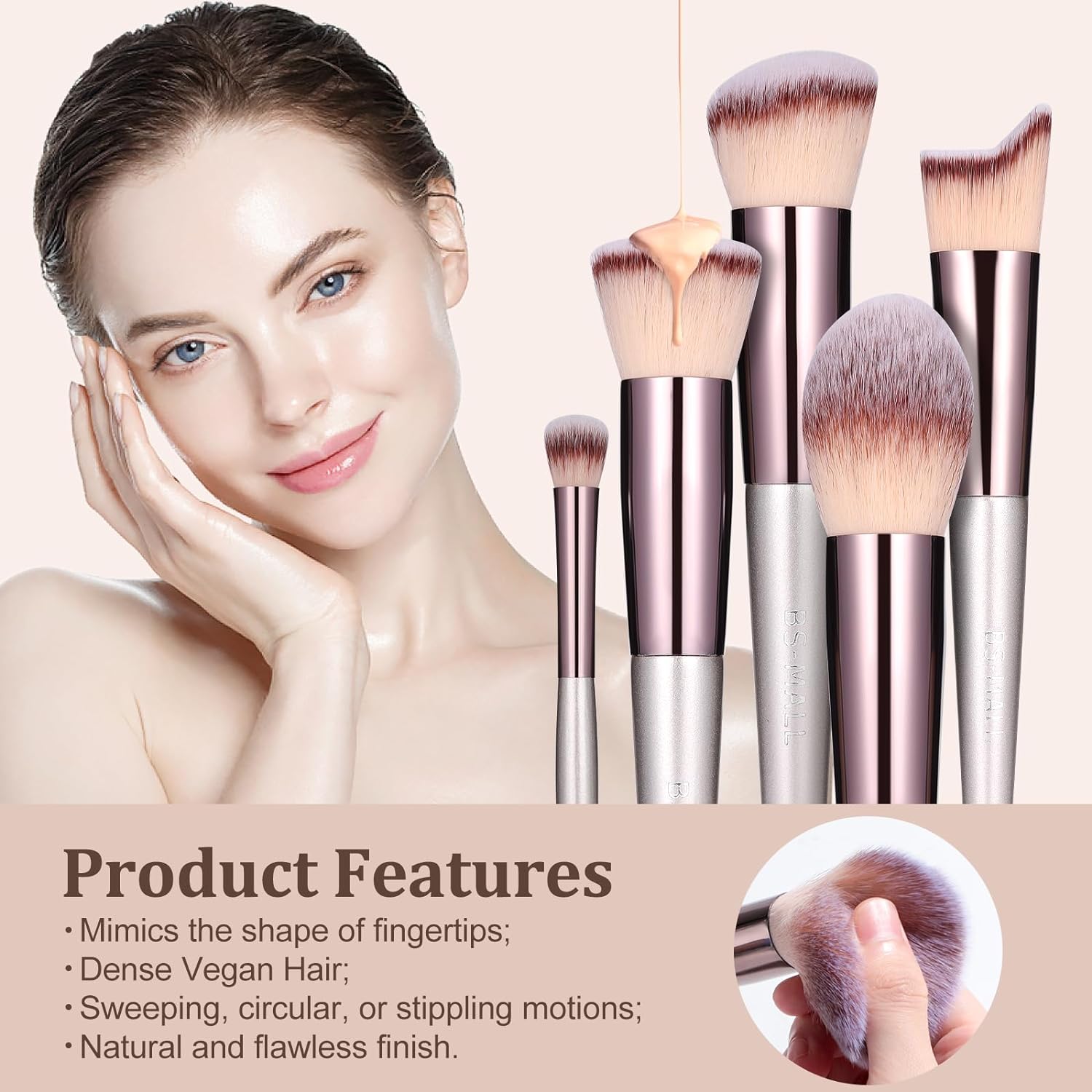 18-Piece Professional Makeup Brush Set – Premium Synthetic Brushes with Black Travel Case for Foundation, Powder, Eyeshadow & More