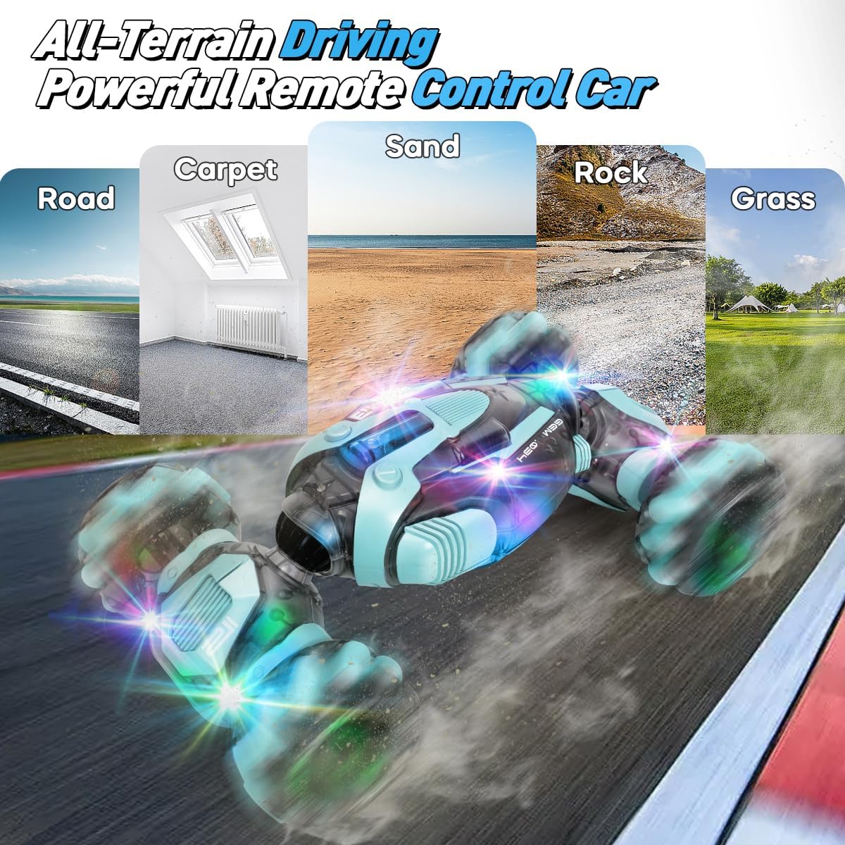 Gesture Sensing RC Stunt Car – 360° 4WD Remote Car with Hand Control for Kids