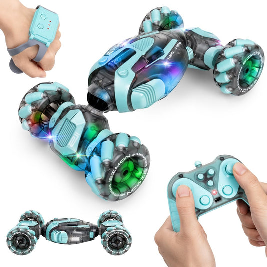 Gesture Sensing RC Stunt Car – 360° 4WD Remote Car with Hand Control for Kids
