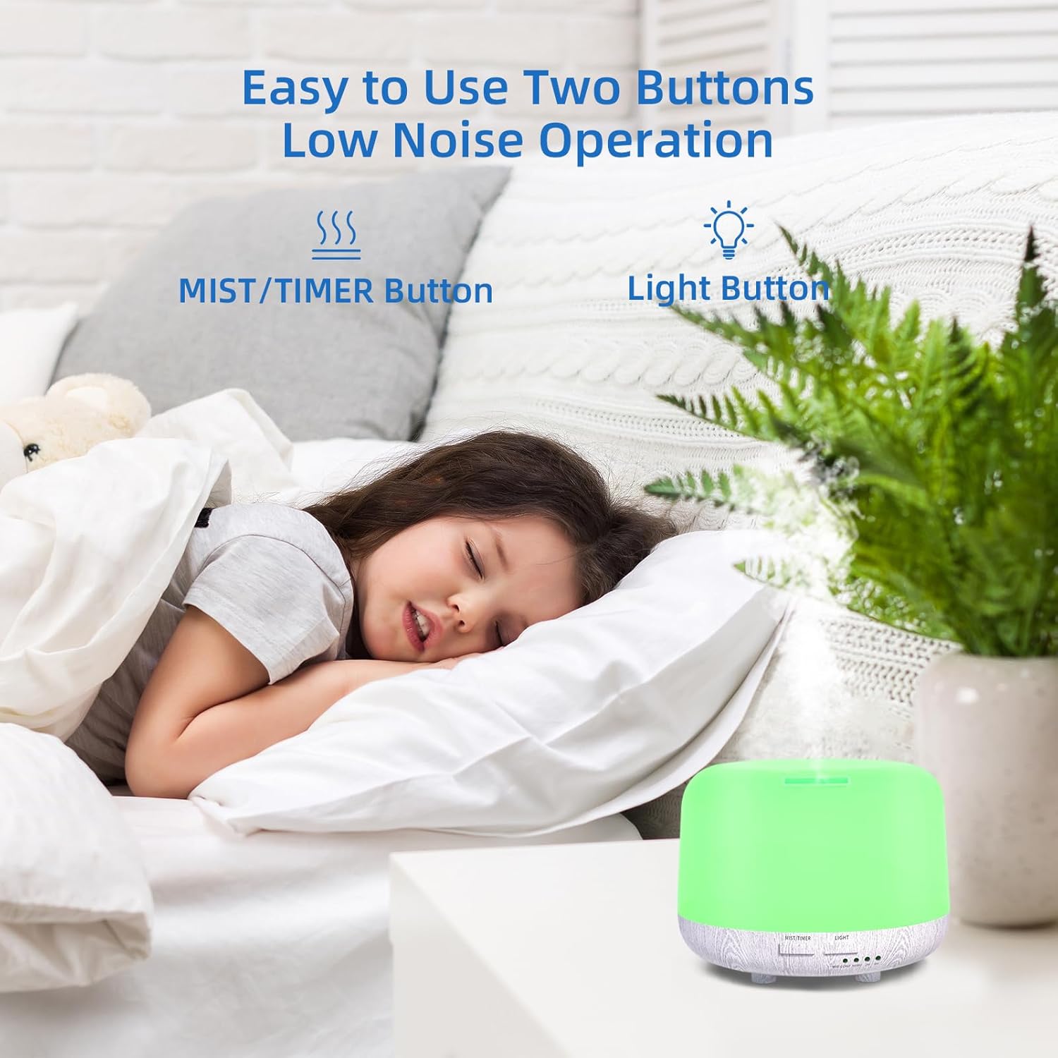 300ML Cool Mist Essential Oil Diffuser – Remote Controlled Aromatherapy with LED & Timer