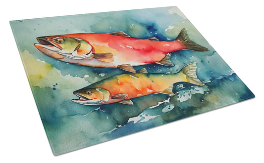 Salmon Glass Cutting Board