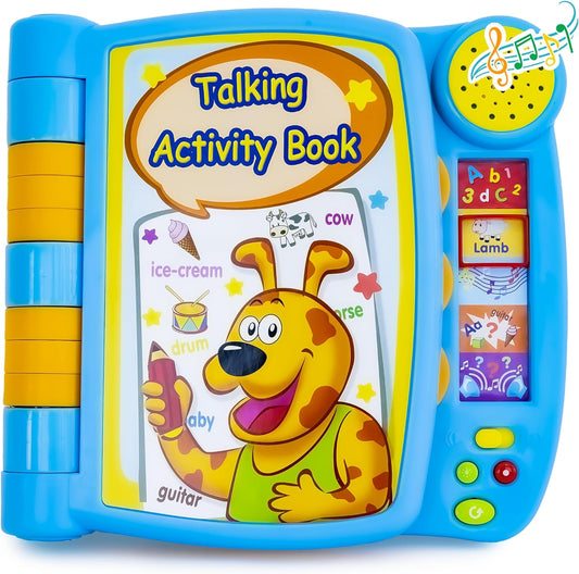 Interactive Talking Activity Book – Sound Learning for Toddlers Ages 2+