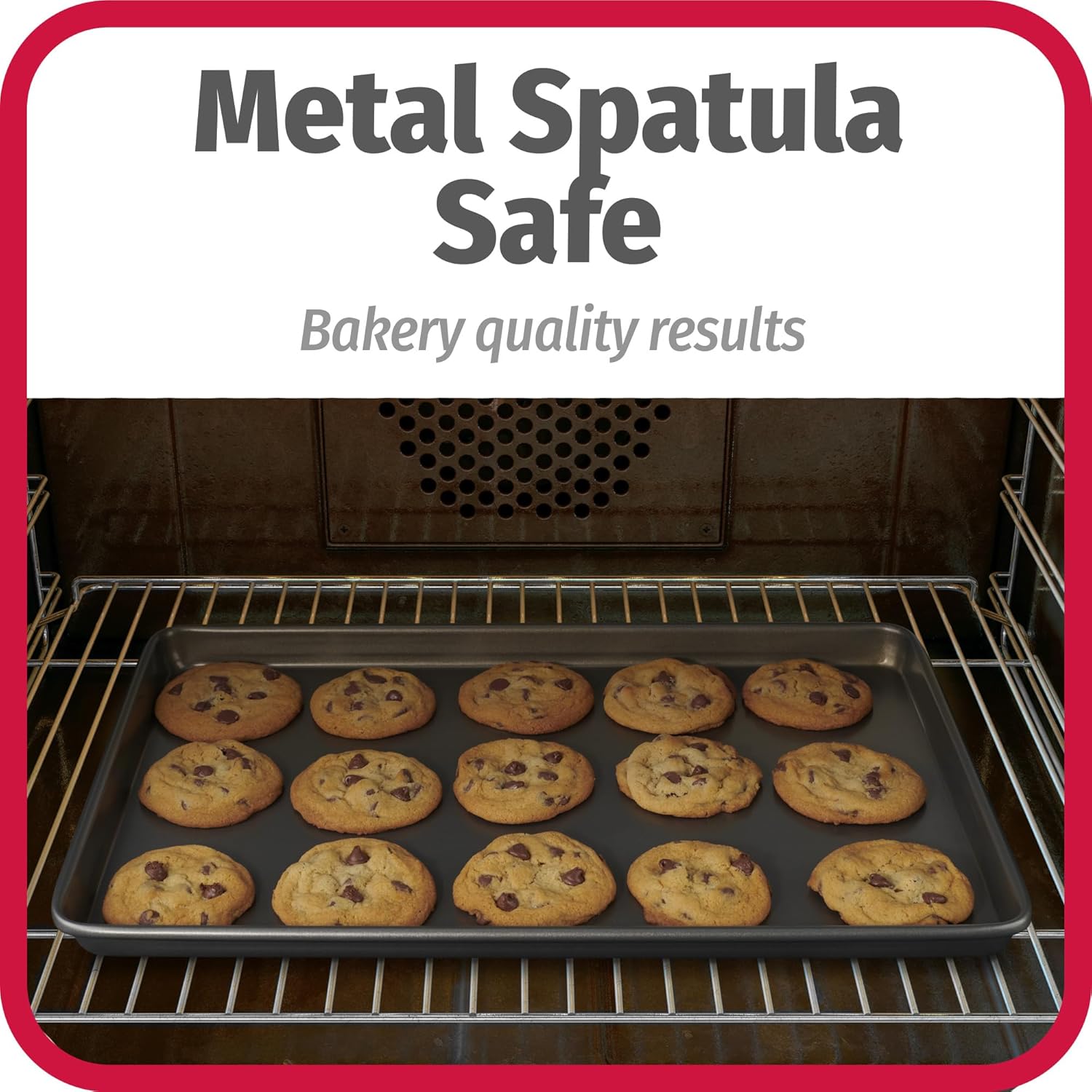 Nonstick Carbon Steel Baking Sheet Set – 3-Piece Everyday Bakeware Set (Small, Medium, Large)