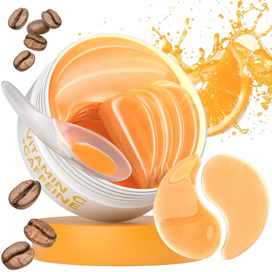 Vitamin C & Caffeine Under Eye Patches – 30 Pairs for Dark Circles & Puffiness