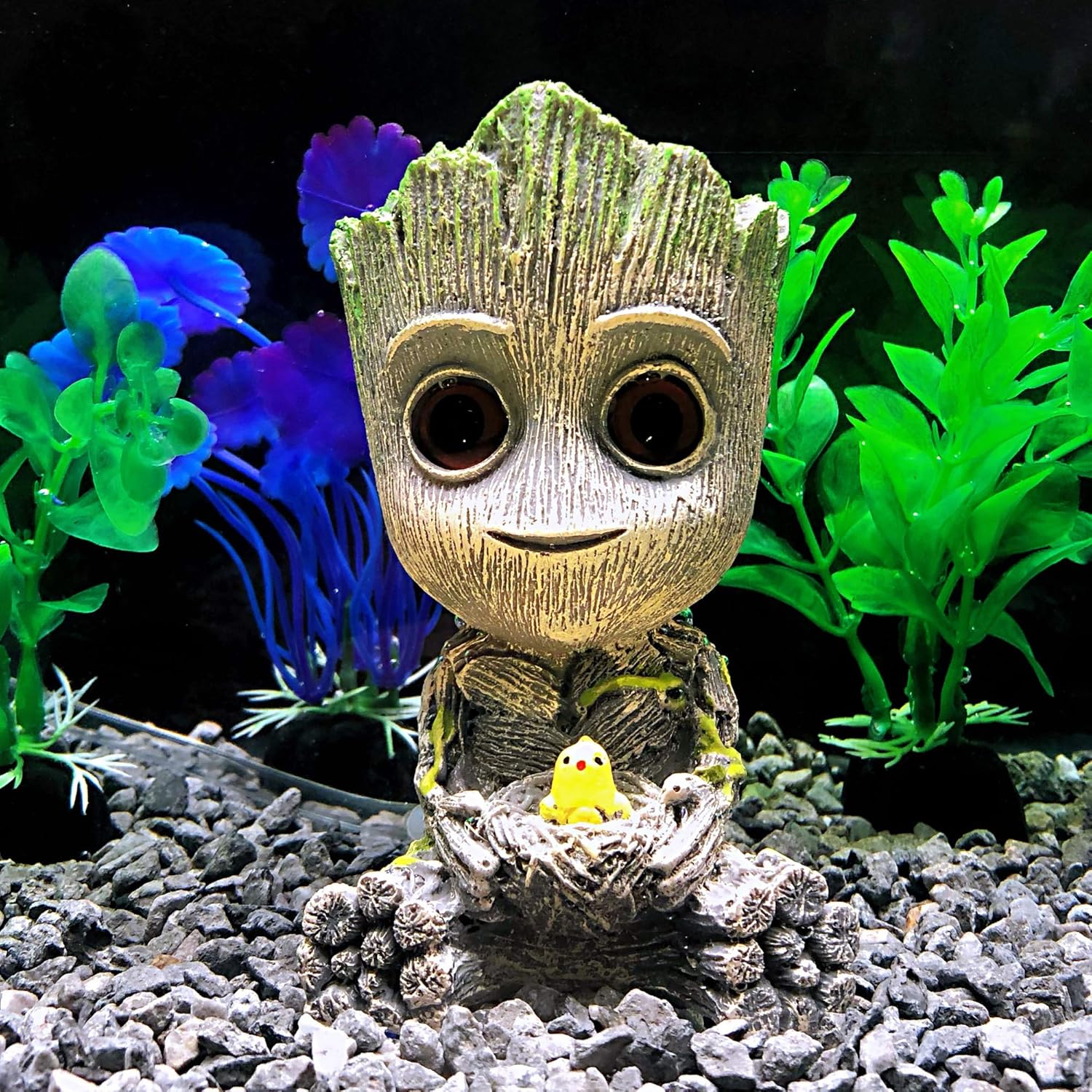 Aquarium Groot Air Bubbler – Decorative Air Stone Set for Fish Tanks