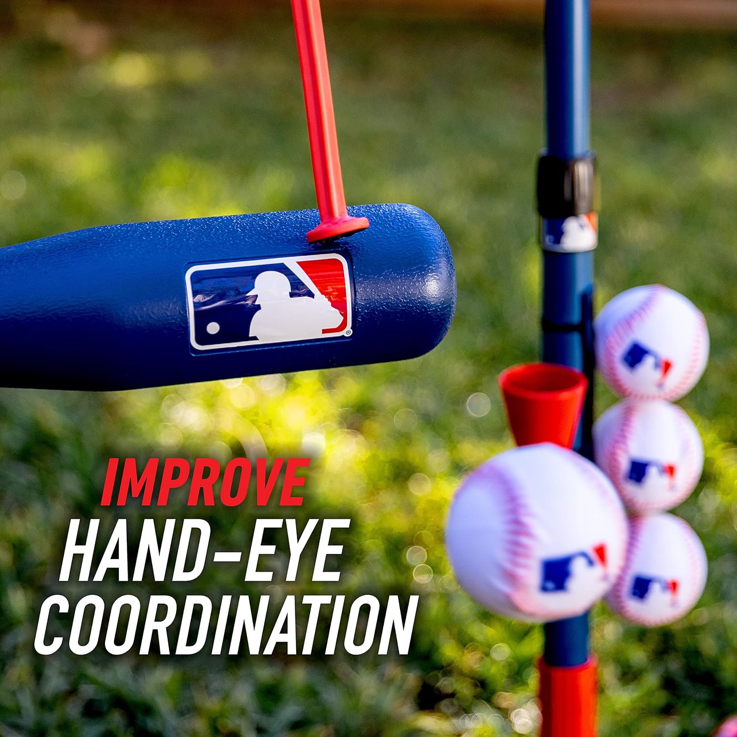 Grow-With-Me Kids Batting Tee & Stand Set – Adjustable Baseball, Softball & T-Ball Trainer for Toddlers & Youth
