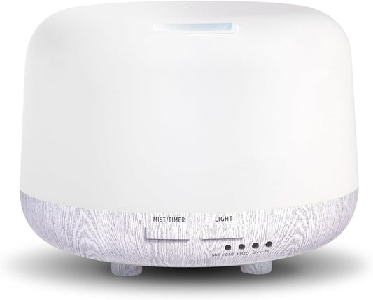 300ML Cool Mist Essential Oil Diffuser – Remote Controlled Aromatherapy with LED & Timer