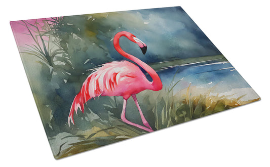 Flamingo Glass Cutting Board