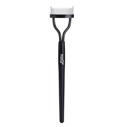 Eyelash Comb Separator Tool – Black Mascara Applicator with Arc Design & Protective Cover (1PC)