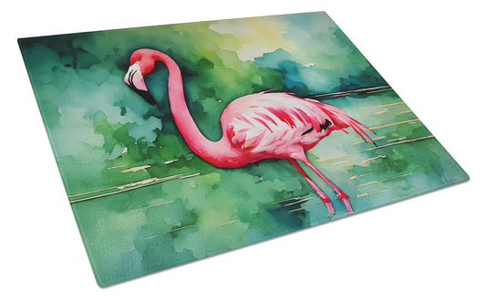 Flamingo Glass Cutting Board