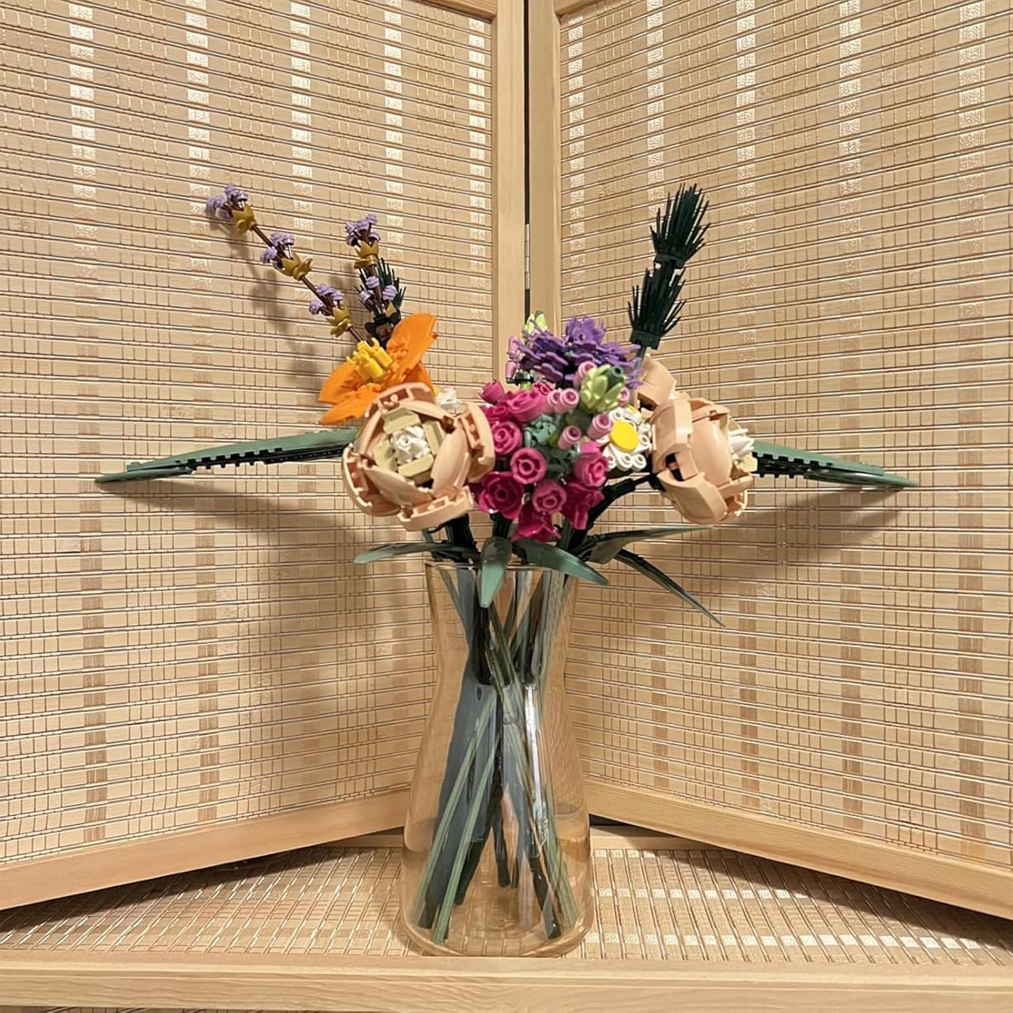 8-Inch Clear Glass Flower Vase – Modern Boho Centerpiece for Table, Home & Wedding Decor