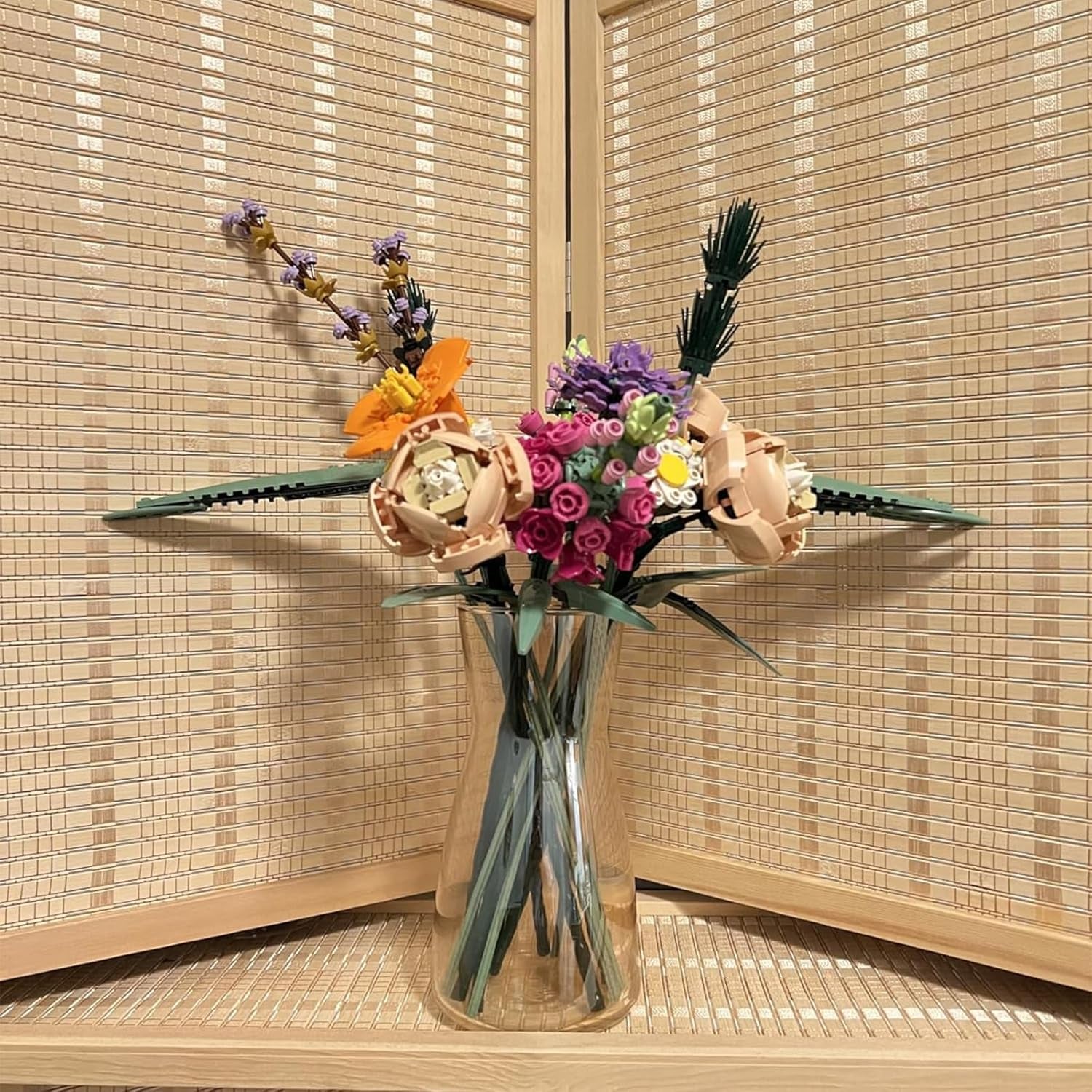 8-Inch Clear Glass Flower Vase – Modern Boho Centerpiece for Table, Home & Wedding Decor